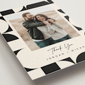 "Kenai" - Wedding Thank You Postcards in Shadow by Carly Reed Walker - Detail