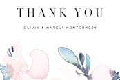 "Florista Modernista" - Wedding Thank You Postcards in Azalea by Petra Kern - Detail