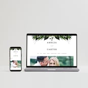 "Natures Greens" - Wedding Thank You Postcards in Ivory by Susan Moyal - FREE Wedding Website