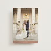 "Desire" - Wedding Thank You Postcards in Cotton by Jennifer Postorino - Front
