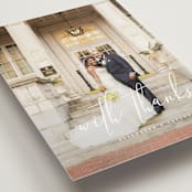 "Desire" - Wedding Thank You Postcards in Cotton by Jennifer Postorino - Detail