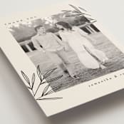 "Italia" - Wedding Thank You Postcards in Taupe by Kelly Schmidt - Detail
