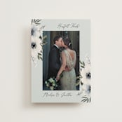 "Nantucket Romance" - Wedding Thank You Postcards in Marine by Chris Griffith - Front