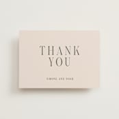 "Fero" - Wedding Thank You Postcards in Blush by Pati Cascino - Front