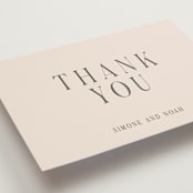 "Fero" - Wedding Thank You Postcards in Blush by Pati Cascino - Detail