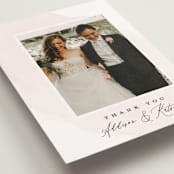 "Softly Layered" - Wedding Thank You Postcards in Blush by Everett Paper Goods - Detail
