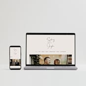 "stylist script" - Wedding Thank You Postcards in Ivory by Cass Loh - FREE Wedding Website