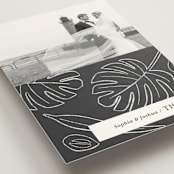 "Crescendo" - Wedding Thank You Postcards in Snow by Griffinbell Paper Co. - Detail