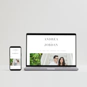 "Simplicity" - Wedding Thank You Postcards in Smoke by Amy Ngo - FREE Wedding Website