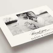 "Charming" - Wedding Thank You Postcards in Pearl by AK Graphics - Detail