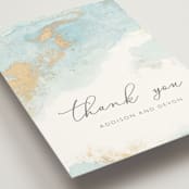 "My tenderness" - Wedding Thank You Postcards in Topaz by Helen Halik - Detail