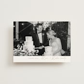 "Overlap" - Wedding Thank You Postcards in Terracotta by Kelly Schmidt - Front