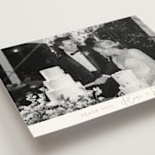 "Overlap" - Wedding Thank You Postcards in Terracotta by Kelly Schmidt - Detail