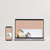 "Overlap" - Wedding Thank You Postcards in Terracotta by Kelly Schmidt - FREE Wedding Website