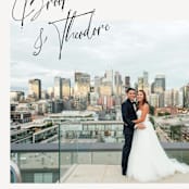 "Signature Style" - Wedding Thank You Postcards in Silk by Design Lotus - Detail