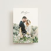 "Lush Greenery" - Wedding Thank You Postcards in Fresh Green by Phrosné Barwood - Front