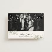 "Sweeping" - Wedding Thank You Postcards in Linen by Carolyn Nicks - Front