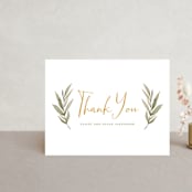 "Summer Love" - Wedding Thank You Postcards in Sunflower by Wildfield Paper Co - Front