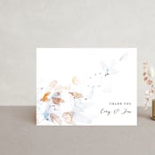 "Petale" - Wedding Thank You Postcards in Blush by Kelly Ventura - Front