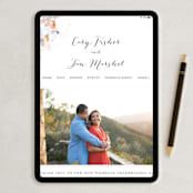 "Petale" - Wedding Thank You Postcards in Blush by Kelly Ventura - FREE Wedding Website