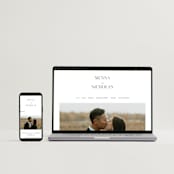 "More Than Words" - Wedding Thank You Postcards in Bridal White by Design Lotus - FREE Wedding Website