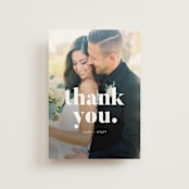 "Nolita" - Wedding Thank You Postcards in Silk by Annie Clark - Front