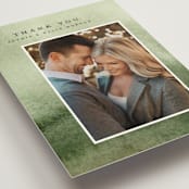 "Great Outdoors" - Wedding Thank You Postcards in Forest by Petra Kern - Detail