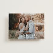 "Classy Type" - Wedding Thank You Postcards in Lily by Hooray Creative - Front