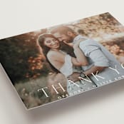 "Classy Type" - Wedding Thank You Postcards in Lily by Hooray Creative - Detail