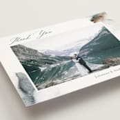 "Grand Escape" - Wedding Thank You Postcards in Stone by Petra Kern - Detail