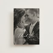 "Eternal" - Wedding Thank You Postcards in Ecru by Carly Reed Walker - Front