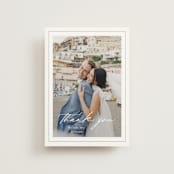 "Modern Air" - Wedding Thank You Postcards in Dusty Blue by Stacey Meacham - Front