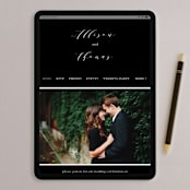"Perspective" - Wedding Thank You Postcards in Noir by Kimberly FitzSimons - FREE Wedding Website