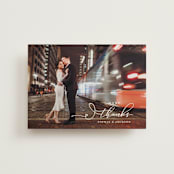 "Kindly Join Us" - Wedding Thank You Postcards in Pearl by Laura Hamm - Front