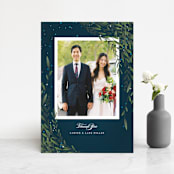 "Dreamkeeper" - Wedding Thank You Postcards in Midnight by Jennifer Postorino - Front