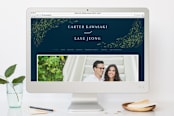 "Dreamkeeper" - Wedding Thank You Postcards in Midnight by Jennifer Postorino - FREE Wedding Website