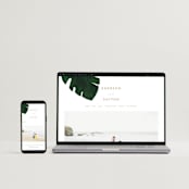 "Palm" - Wedding Thank You Postcards in Classic Palm by Kaydi Bishop - FREE Wedding Website