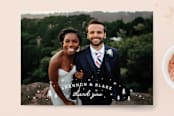 "Adventurous" - Wedding Thank You Postcards in Forest by Sarah Brown - Front