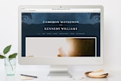 "Coastal Nights" - Wedding Thank You Postcards in Midnight by Kelly Schmidt - FREE Wedding Website