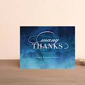 "Indigo Sea" - Wedding Thank You Postcards in Ocean by Kelly Schmidt - Front