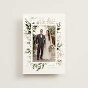 "Grace" - Wedding Thank You Postcards in Porcelain by Leah Bisch - Front