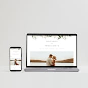 "Grace" - Wedding Thank You Postcards in Porcelain by Leah Bisch - FREE Wedding Website