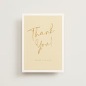 "Ink scribble" - Wedding Thank You Postcards in Honey by Adelyn T. - Front