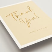 "Ink scribble" - Wedding Thank You Postcards in Honey by Adelyn T. - Detail