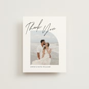 "Merge" - Wedding Thank You Postcards in Cloud by Pixel and Hank - Front