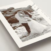"Scripted Elegance" - Wedding Thank You Postcards in Linen by Ana de Sousa - Detail