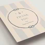 "nautical nuptials" - Wedding Thank You Postcards in Sea Breeze by Rebecca Durflinger - Detail