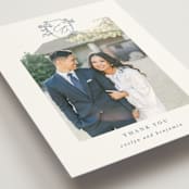 "Close to my Heart" - Wedding Thank You Postcards in Twilight Whisper by Design Lotus - Detail