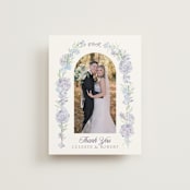 "Hydrangea" - Wedding Thank You Postcards in Toscana by Claudia Orengo - Front