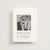 "Clarity" - Wedding Thank You Postcards in Diamond by Heather Cairl - Front